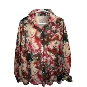 PrettyLittleThing Multicolor Artistic Shirt